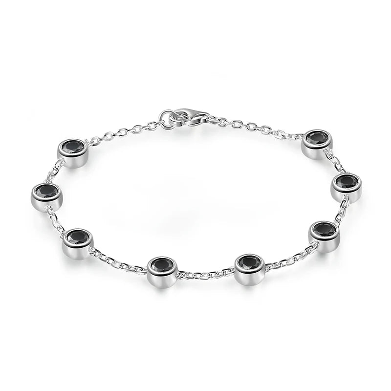 Silver Full Moissanite Tennis Bracelets