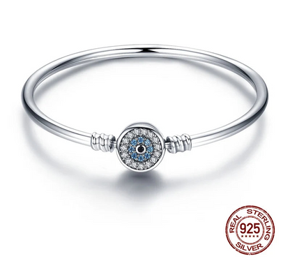 Silver The Eye Of Samsara Bangle Bracelets