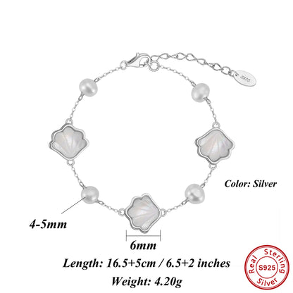 Silver Dainty Conch Shell Bracelet, Ocean-Inspired Beach Jewelry