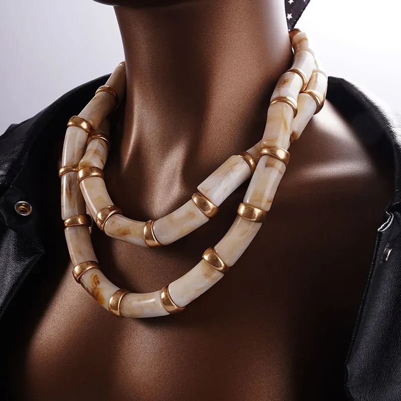 Rugged Style Tube Necklace