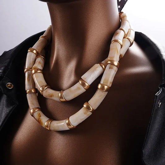 Rugged Style Tube Necklace