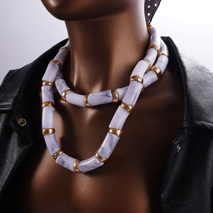 Rugged Style Tube Necklace