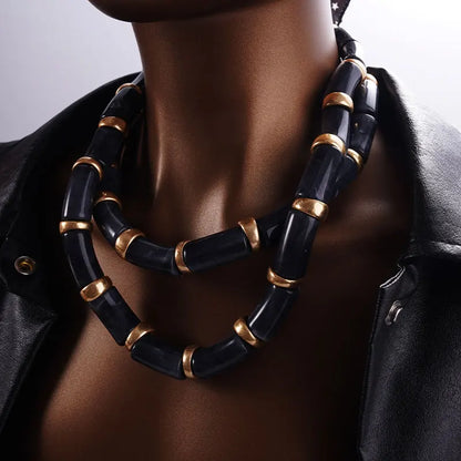 Rugged Style Tube Necklace
