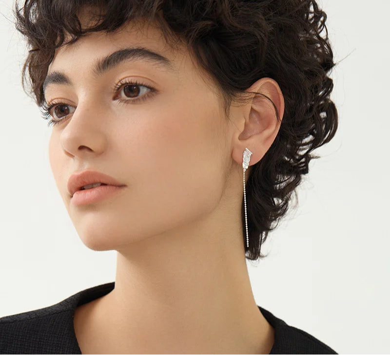 Silver France Chic Natural Pearl Earrings