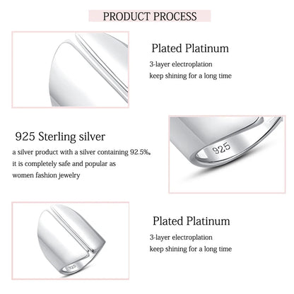 Silver Round Drum Unique Wide Ring