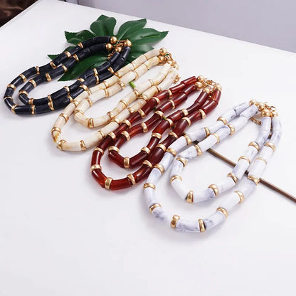 Rugged Style Tube Necklace