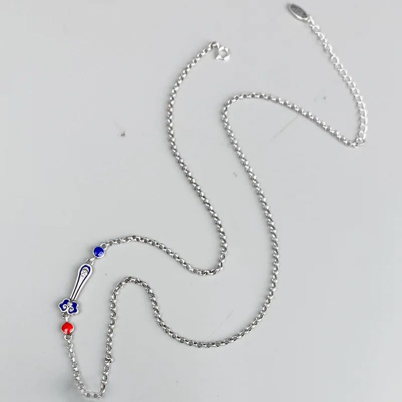 Antique Silver Ruyi Necklace
